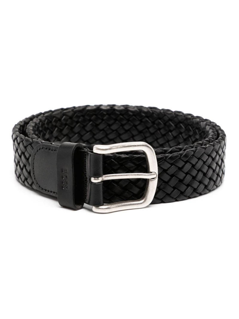 leather woven belt 1