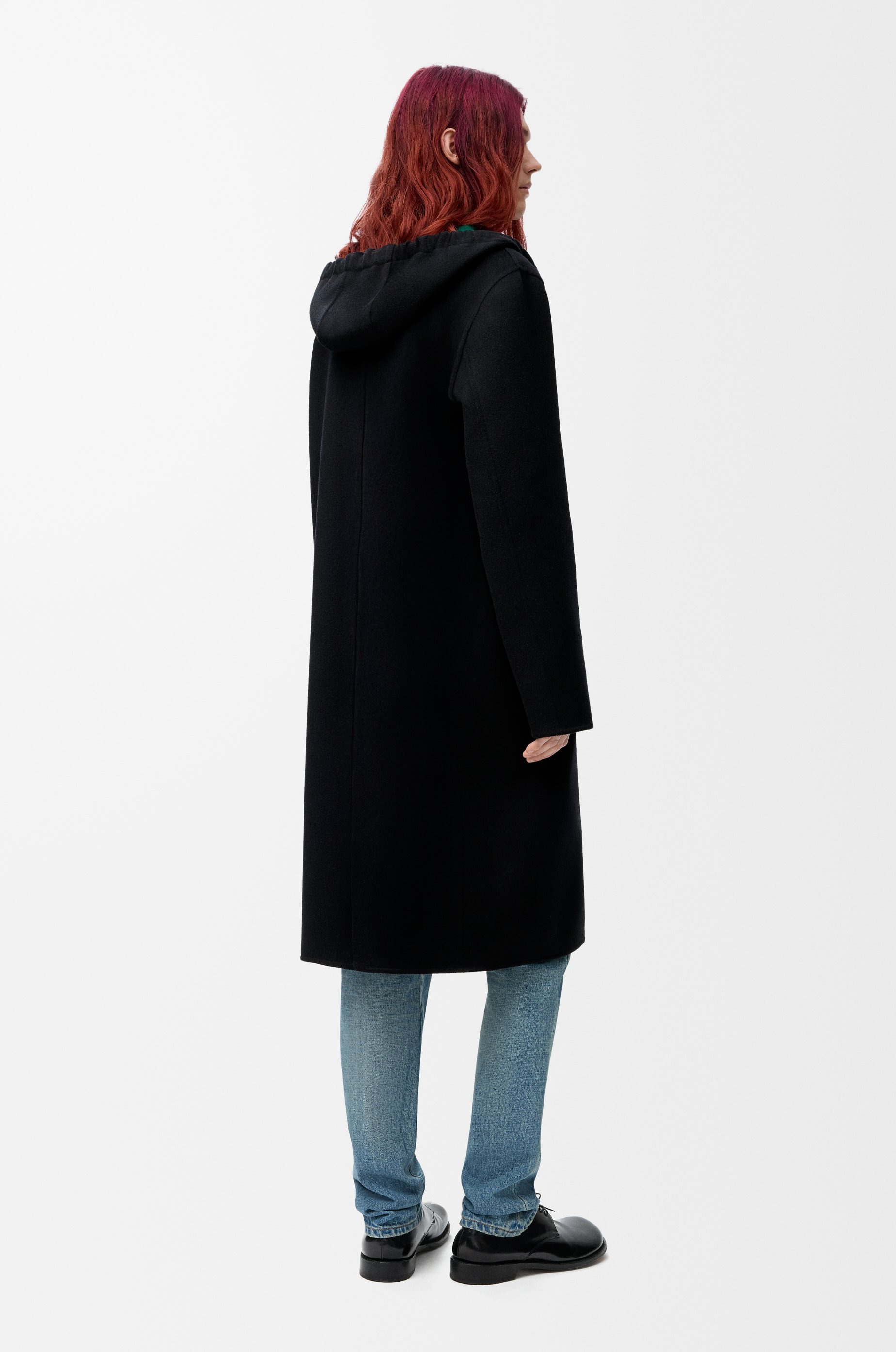 Hooded coat in wool and cashmere - 4