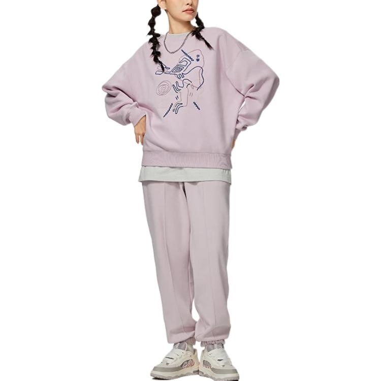 (WMNS) Li-Ning Graphic Sweatshirt 'Mauve' AWDSB66-3 - 3