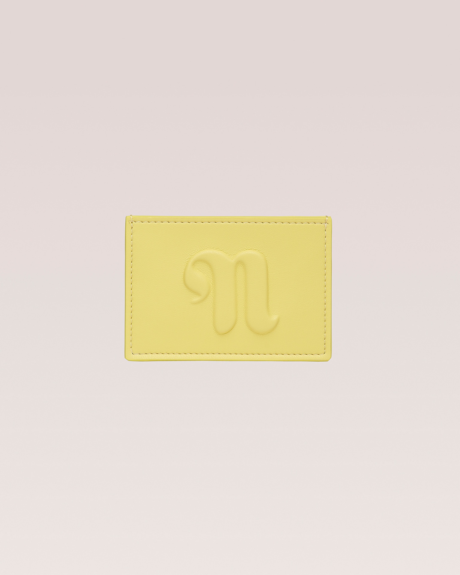 GILBERT - Vegan leather cardholder - Yellow - 1