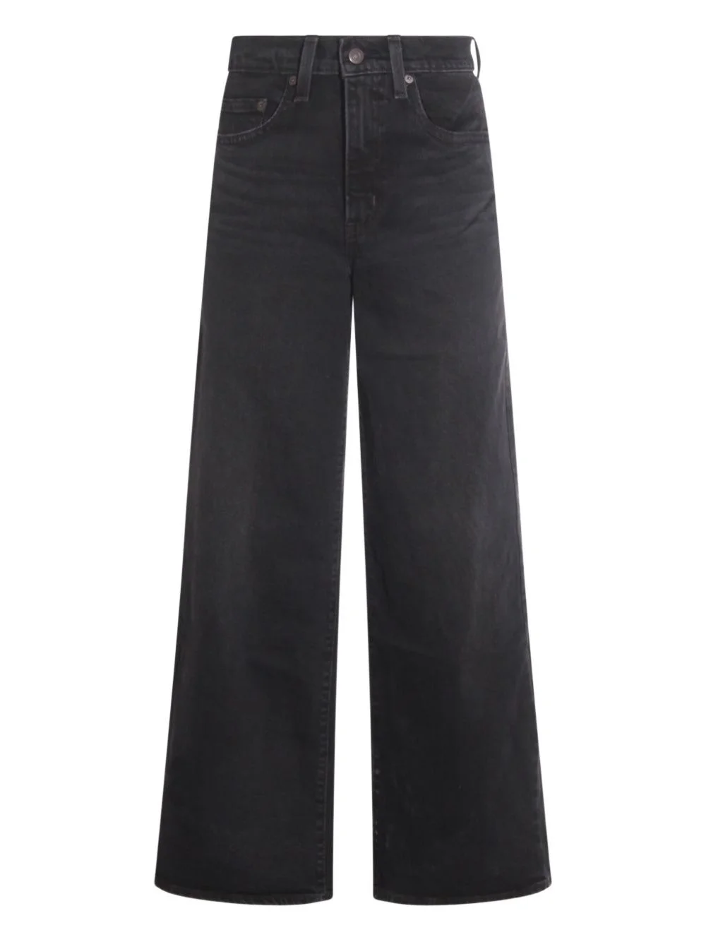 belt-loops wide-leg jeans - 1