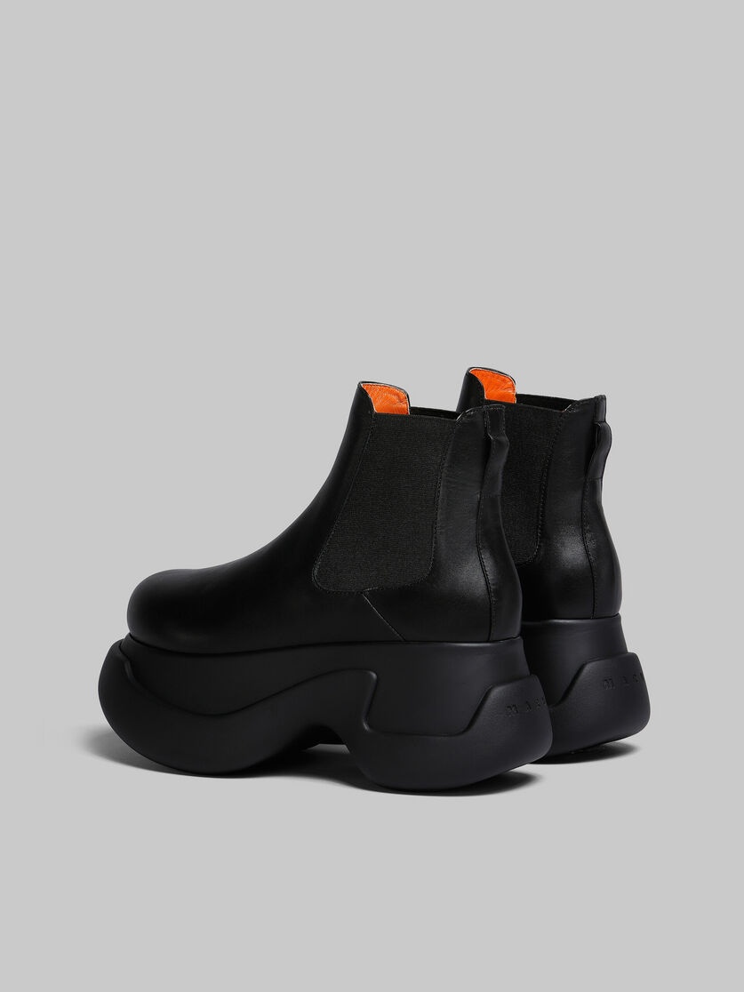 BLACK LEATHER ARAS 23 CHELSEA BOOT - 3