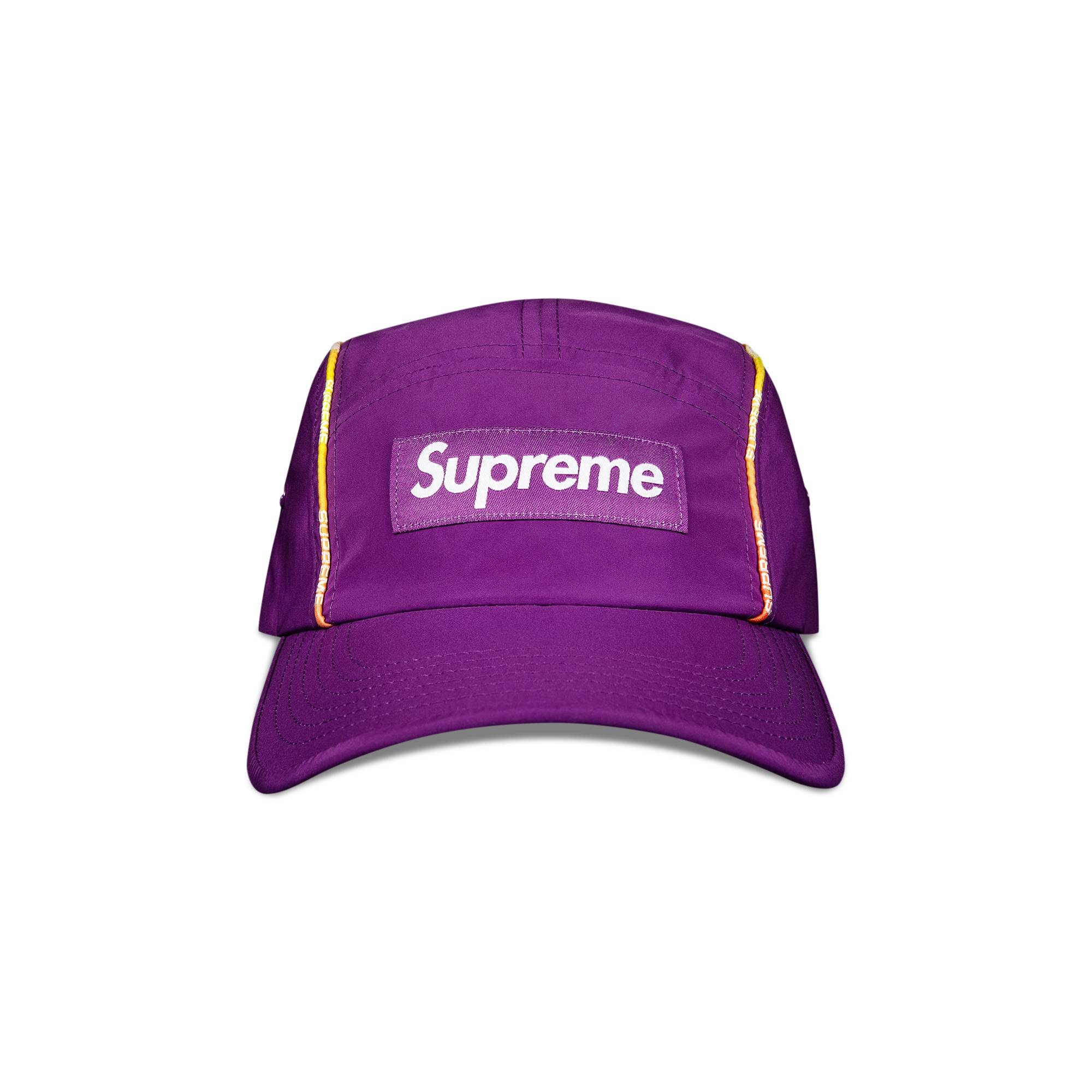 Supreme Supreme Gradient Piping Camp Cap 'Purple' | REVERSIBLE