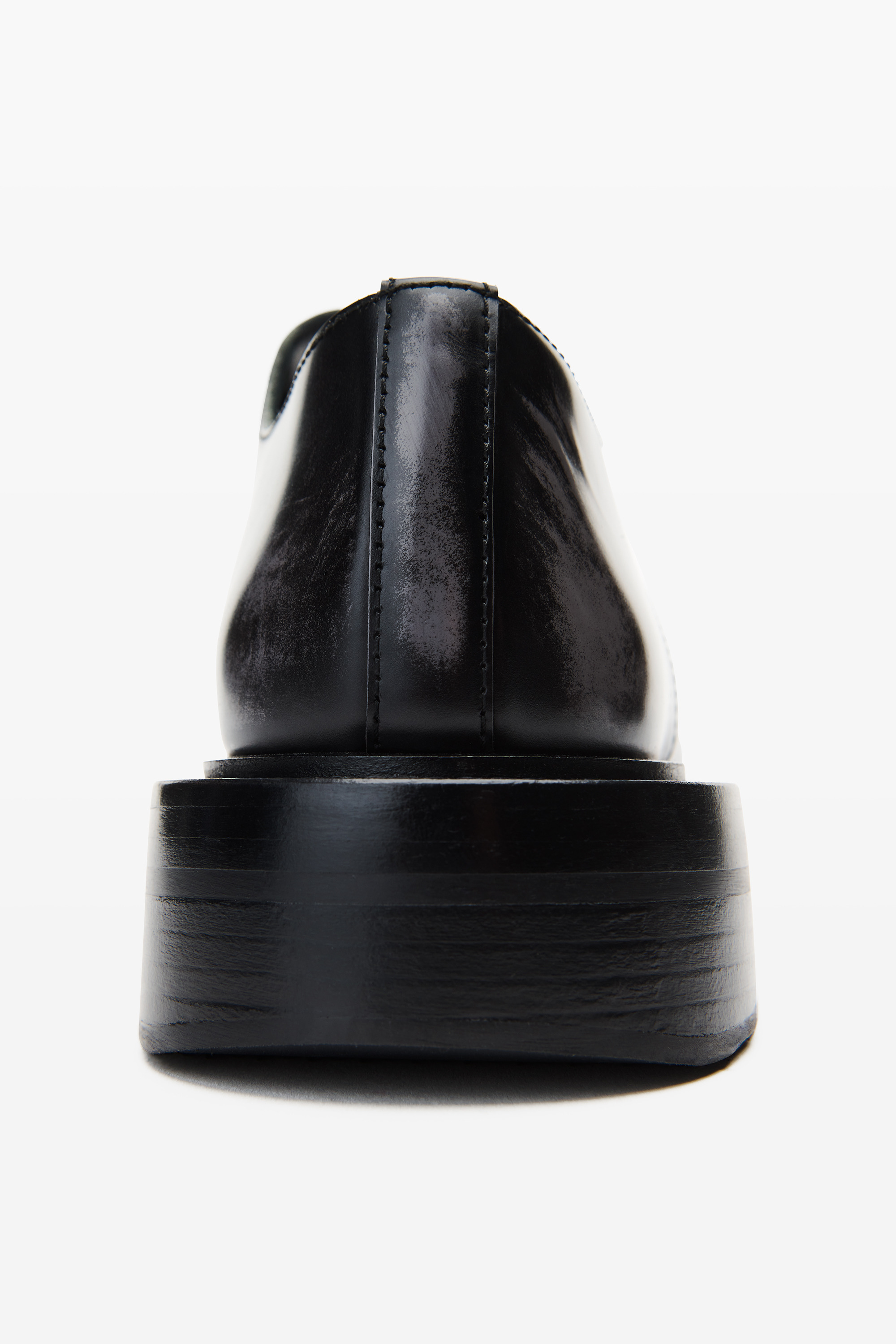 Black & Grey Leather Dixon Derby - 4