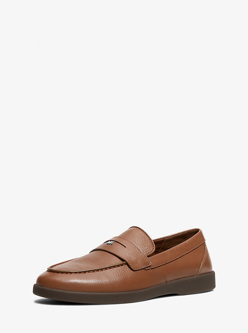 MICHAEL KORS Wesley Pebbled Leather Loafer outlook