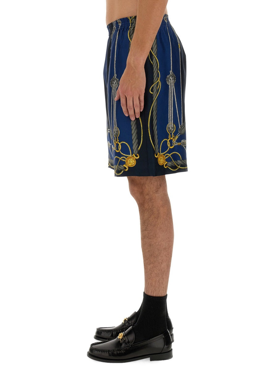 Versace Men Twill Bermuda Shorts - 4