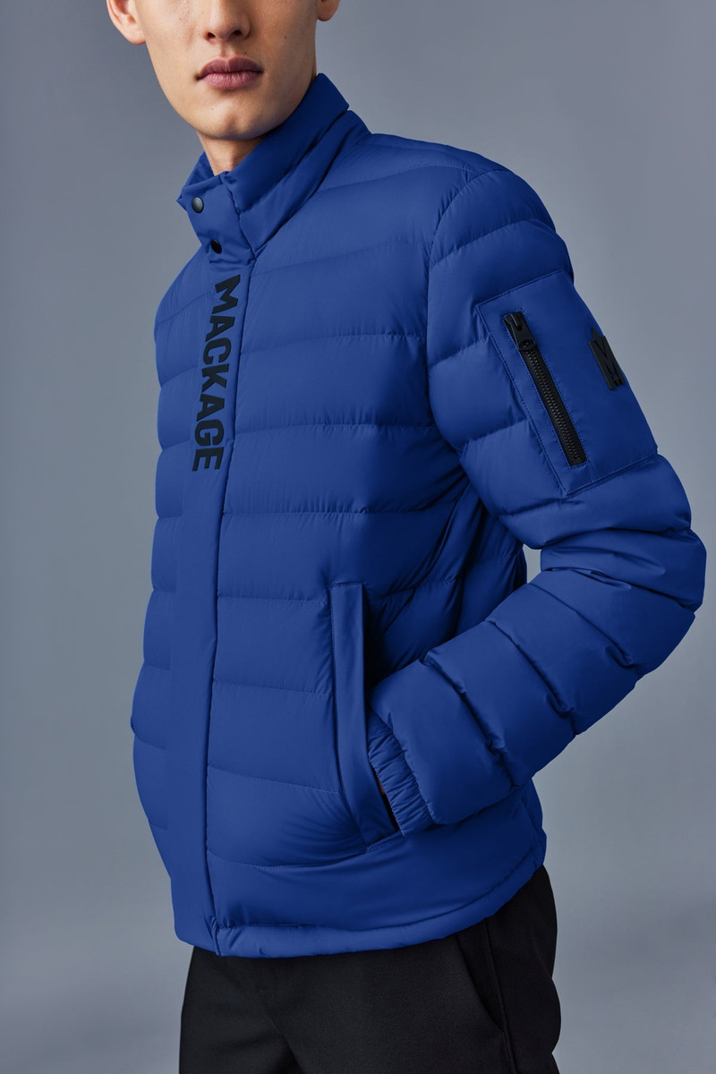 PIERS Stretch light down jacket with stand collar 5