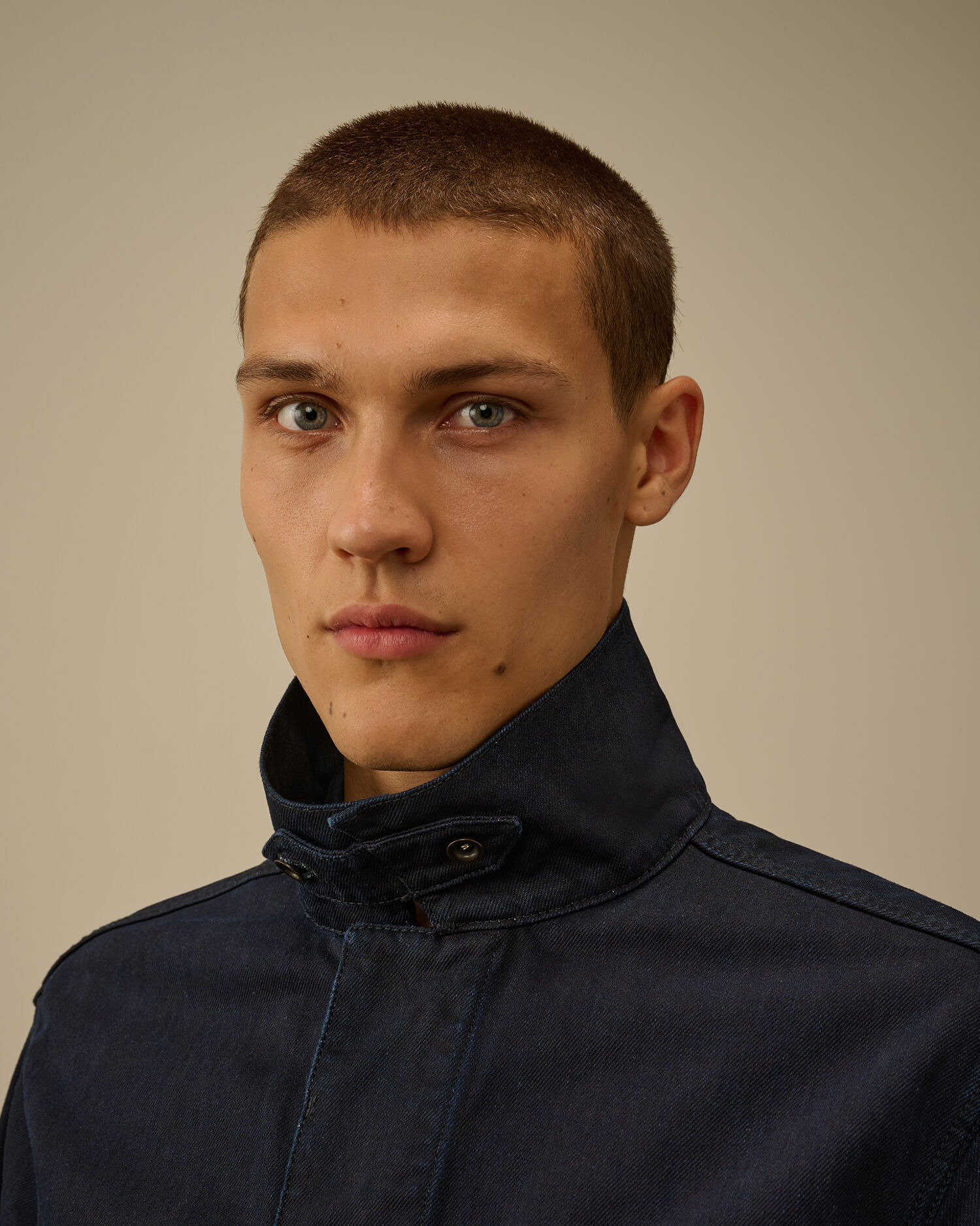 3/4 Plated Denim Short Jacket - 6