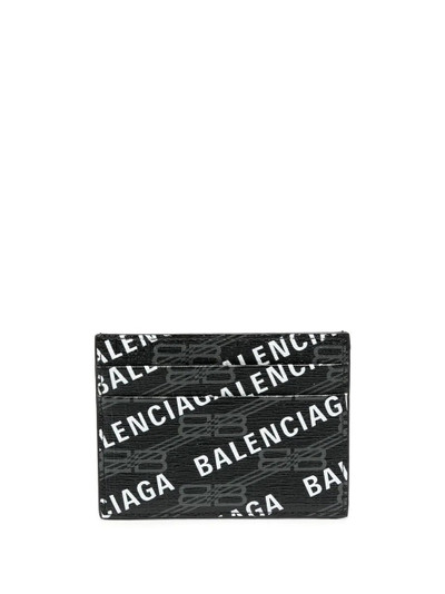 BALENCIAGA logo-print cardholder outlook