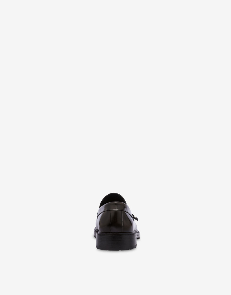 Moschino COLLEGE GRADIENT-EFFECT CALFSKIN LOAFERS outlook