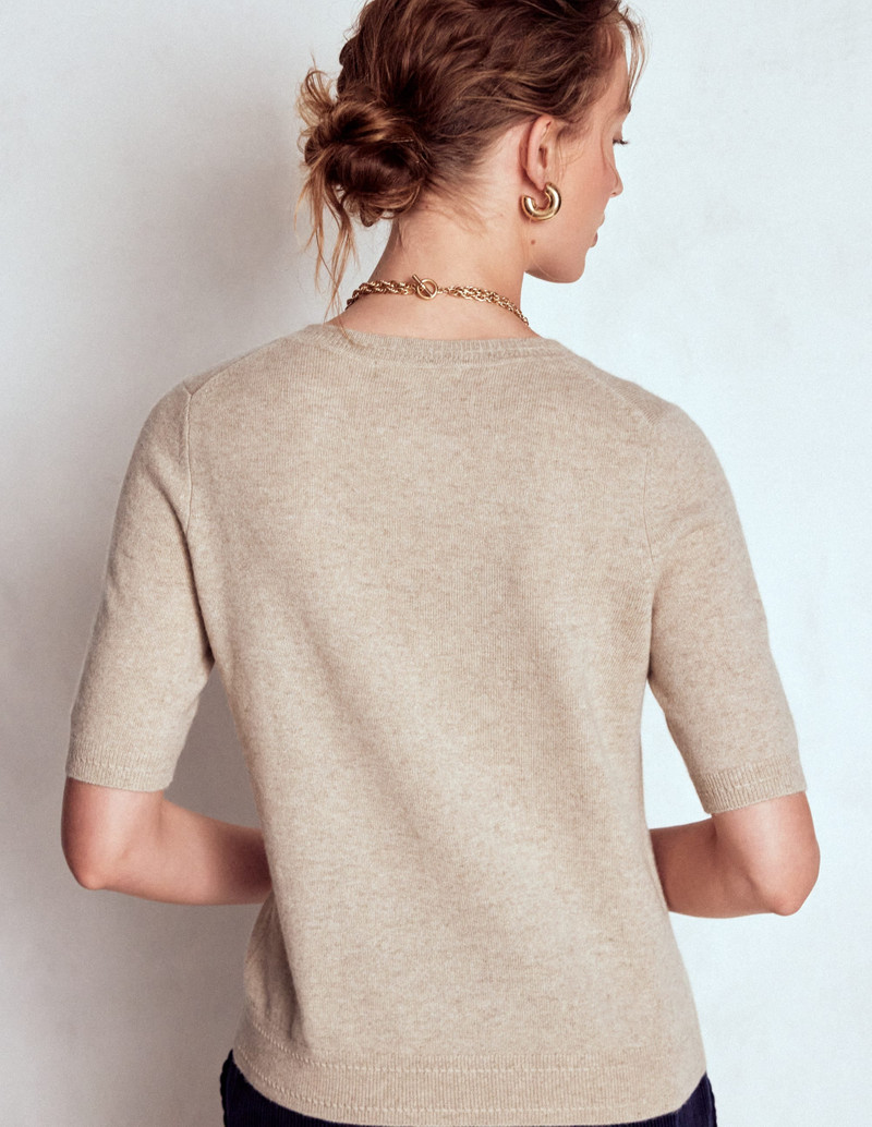 Eva Cashmere T-Shirt-Chinchilla Melange 4