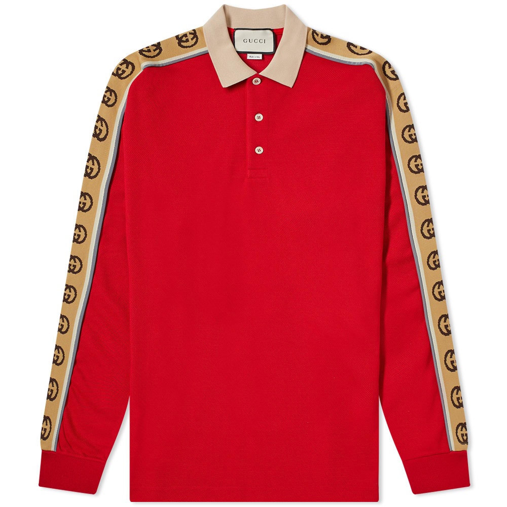 Gucci Tech Long Sleeve Tape Polo - 1