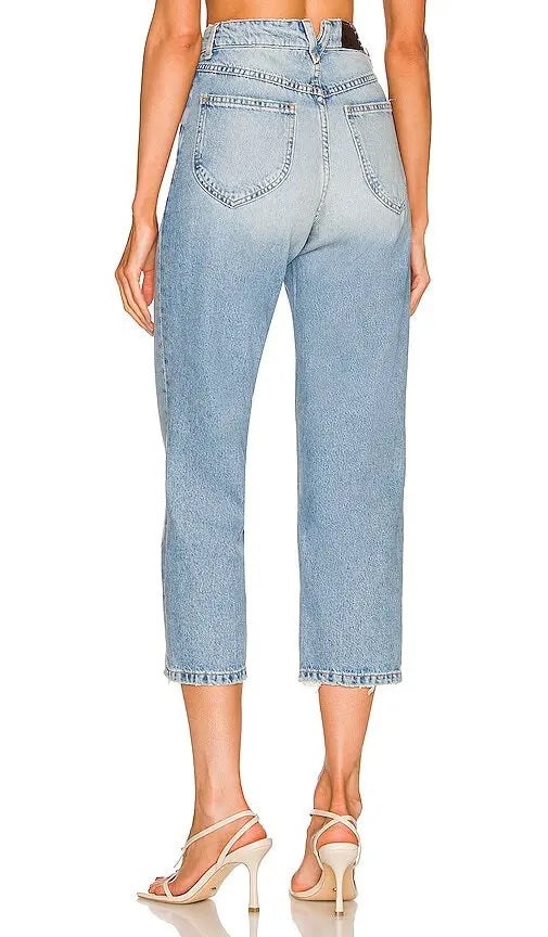 VICTORIA CROPPED STRAIGHT LEG DENIM - 7