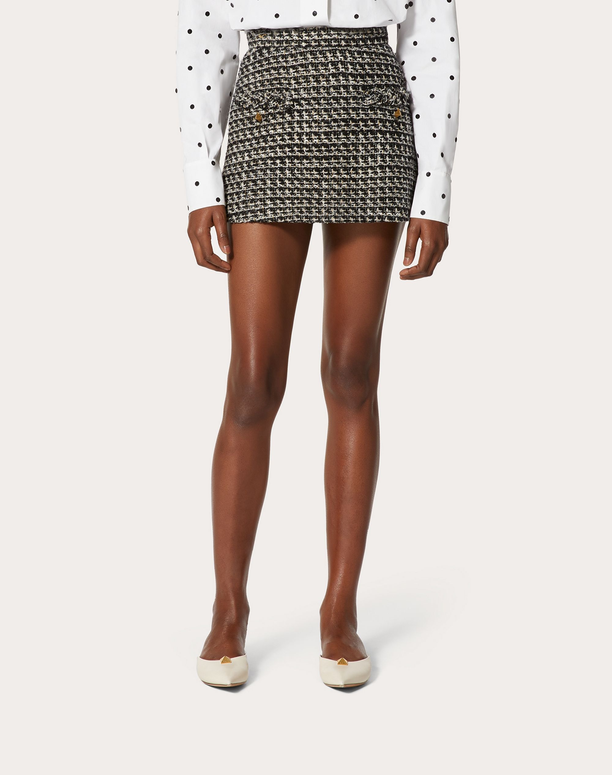 SENSATION LUREX TWEED MINI SKIRT - 3