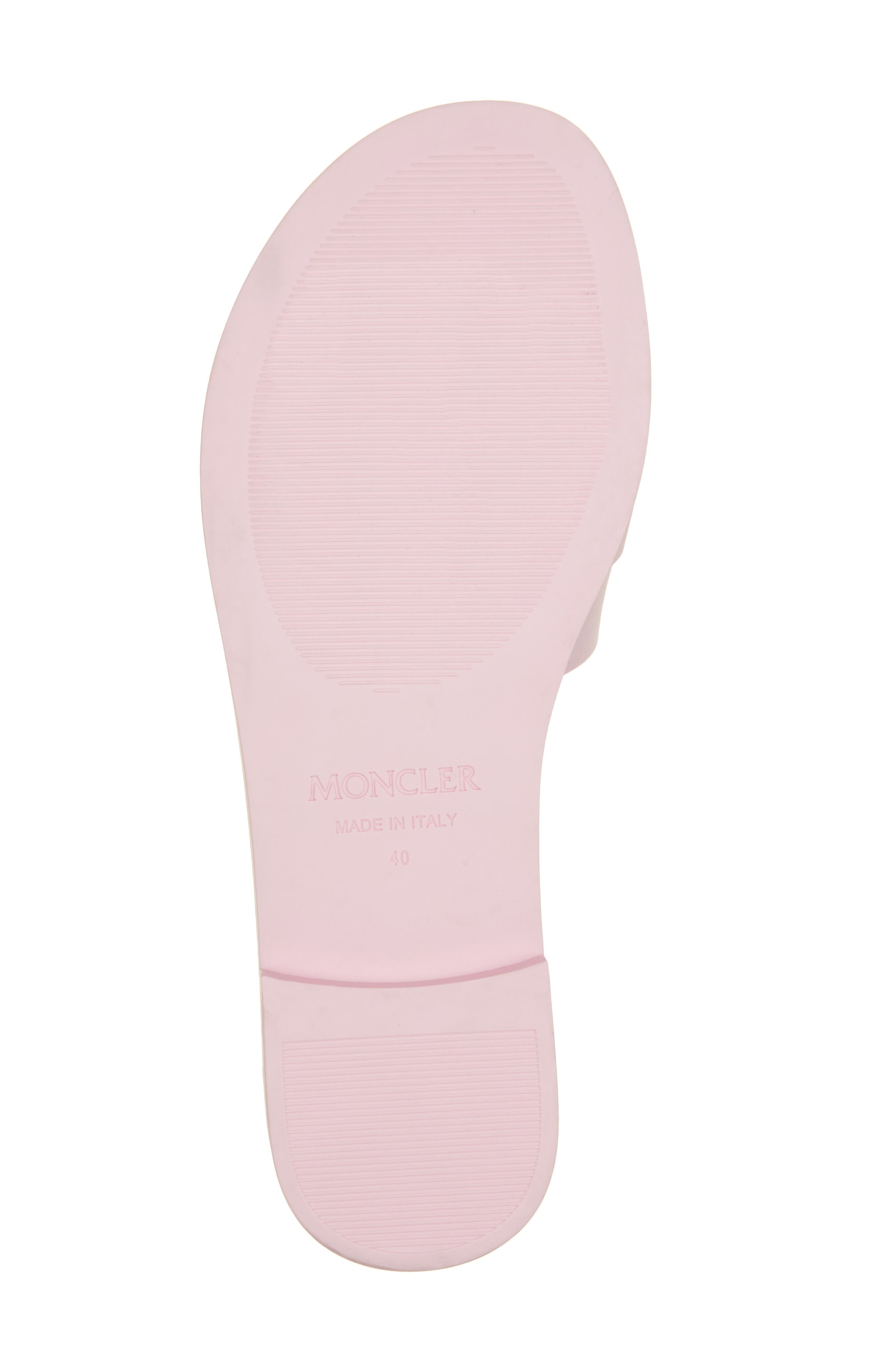 Moncler Mon Slide Sandal in Impatiens Pink at Nordstrom - 6