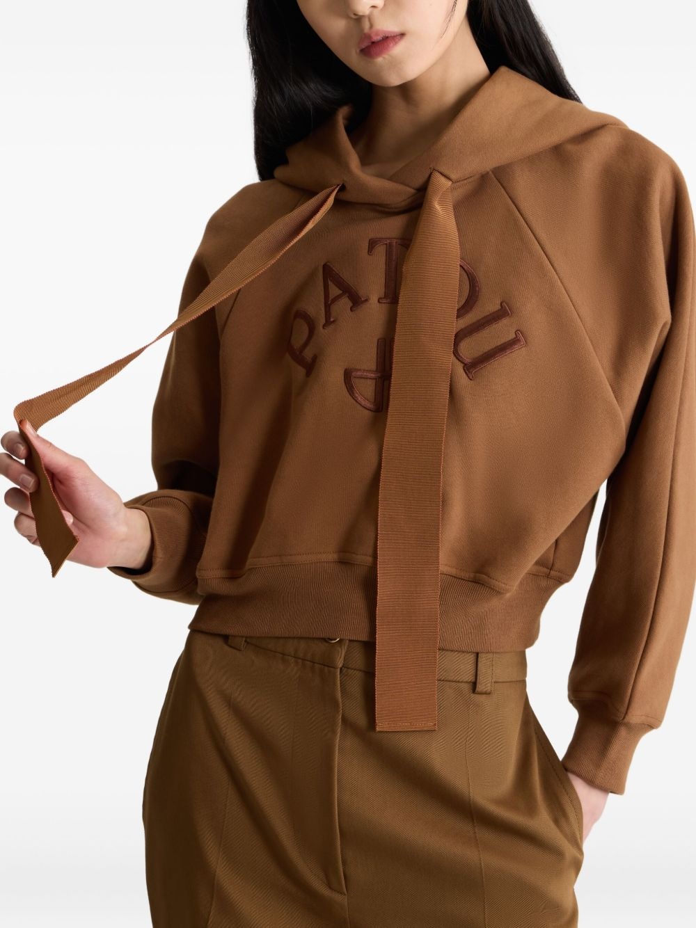 logo-embroidered hoodie - 4