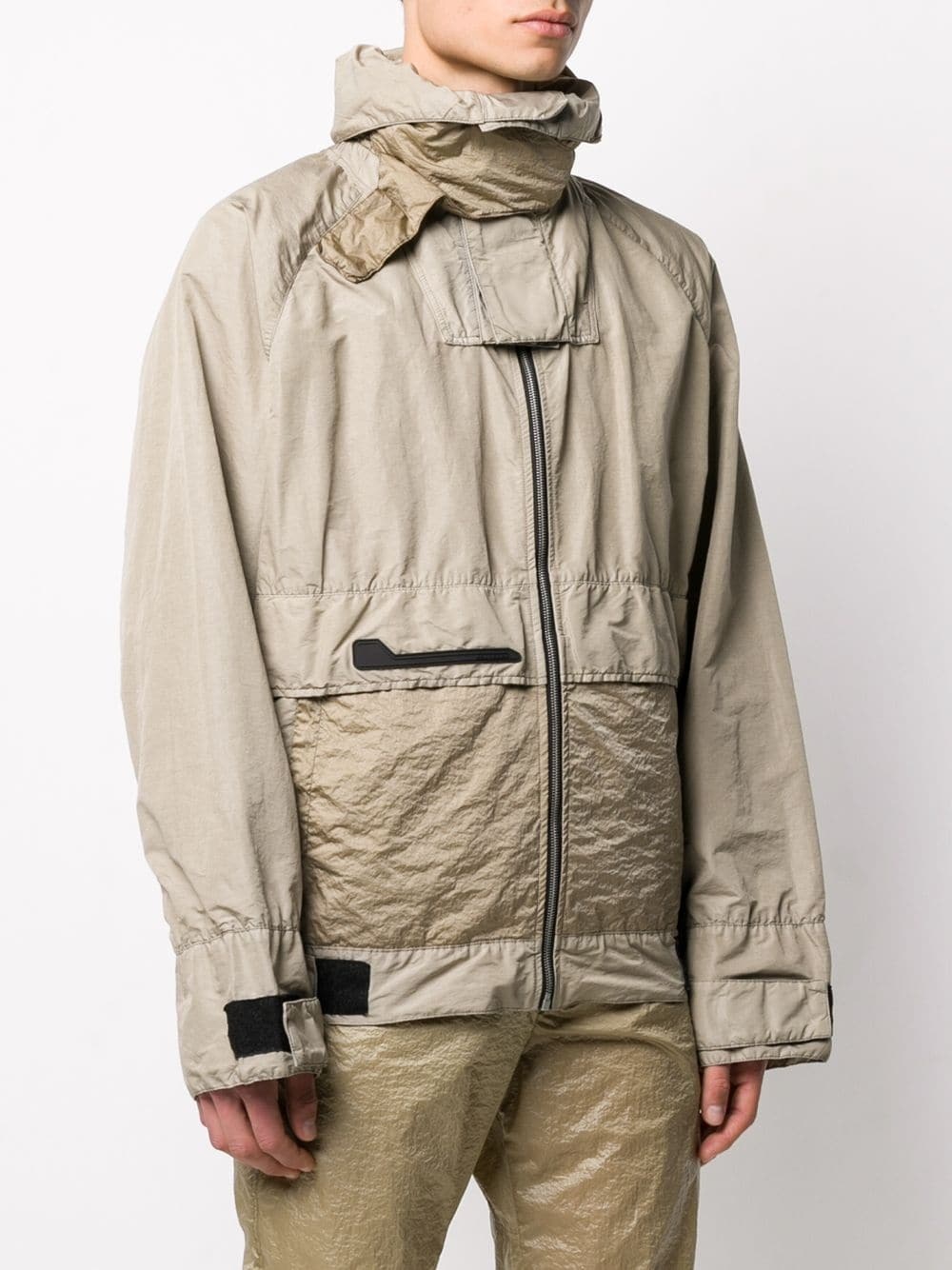 short hooded rain jacket - 3