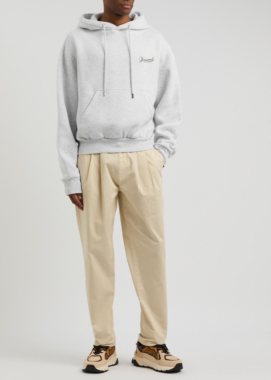 Jacquemus Le Hoodie Corto Hooded Cotton Sweatshirt - 4
