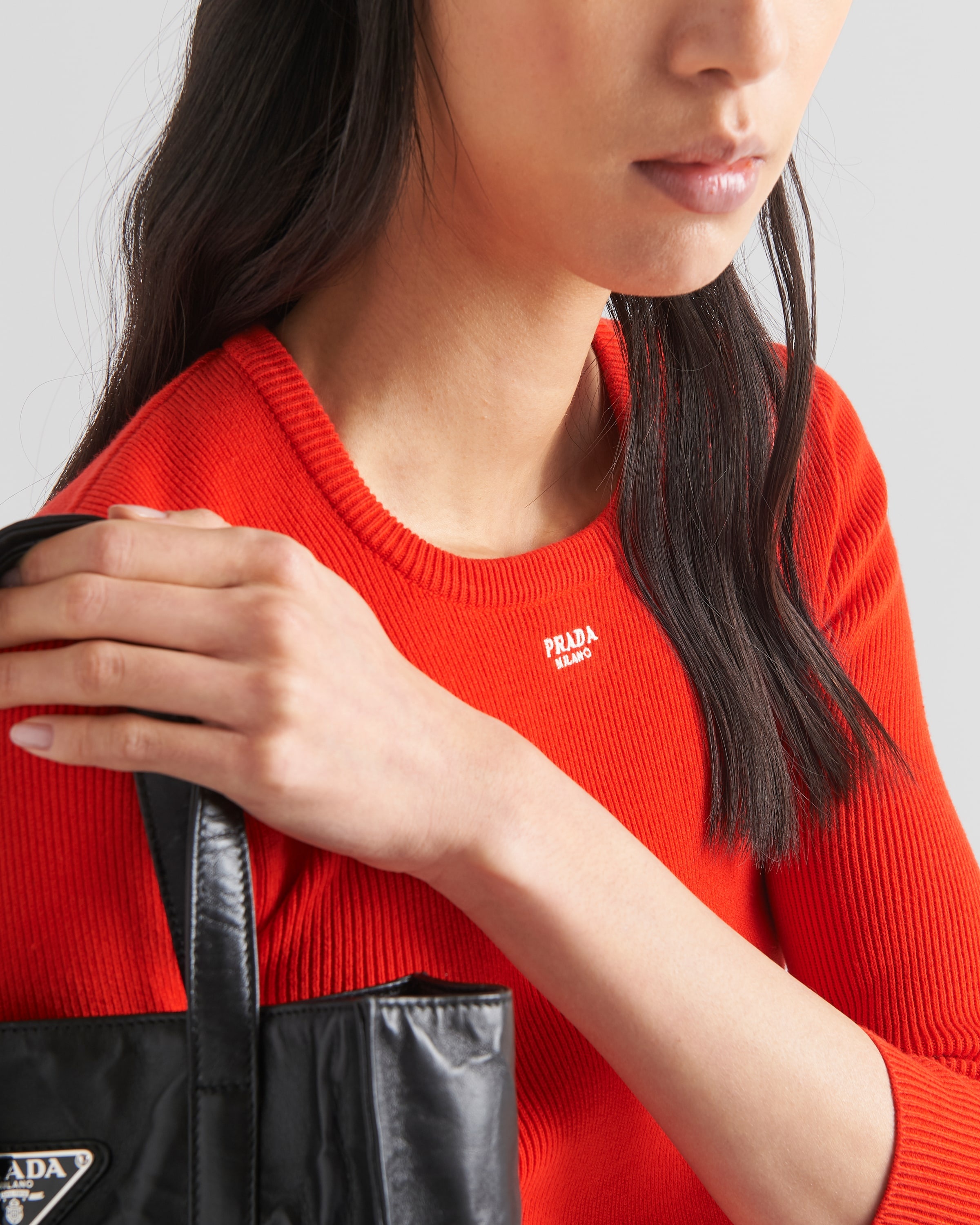 Cotton sweater with embroidered logo - 4