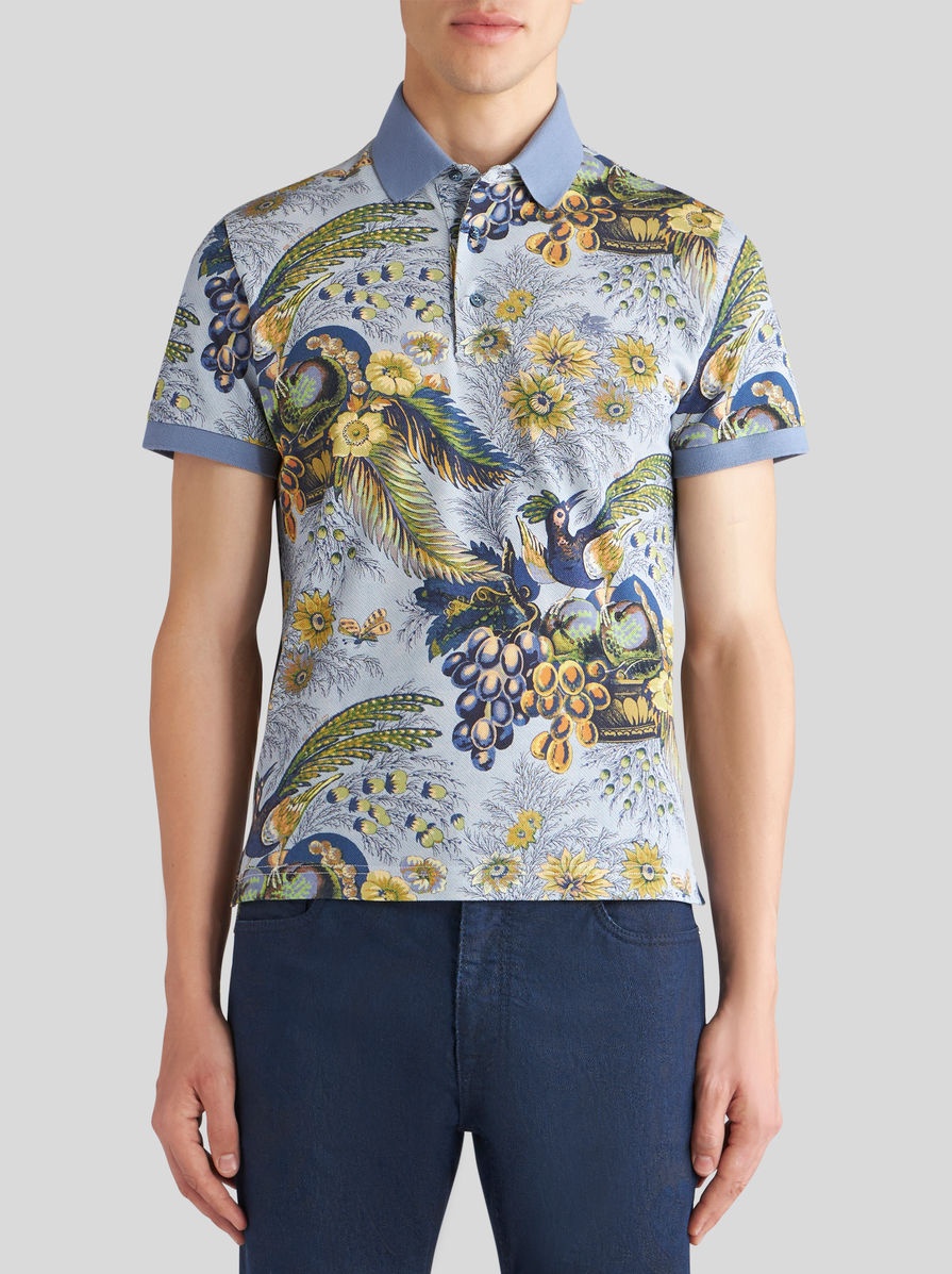 POLO SHIRT WITH FLORAL PRINT - 2