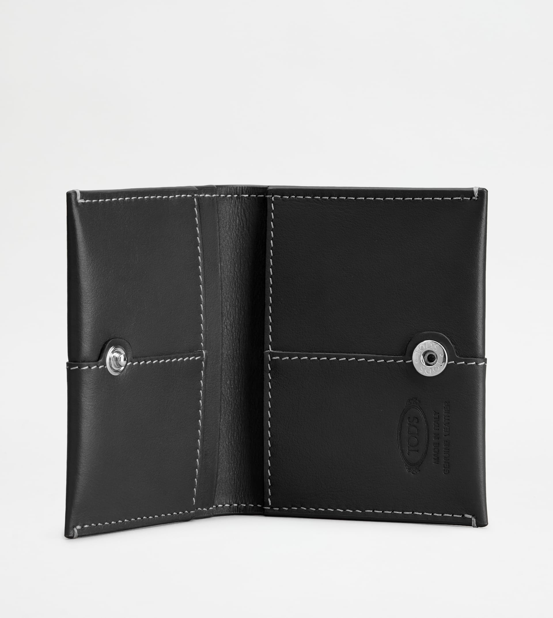CARD HOLDER IN LEATHER - BLACK - 4