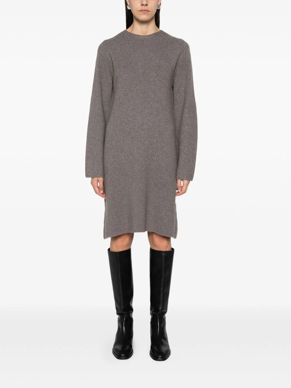 Wool blend midi dress - 1