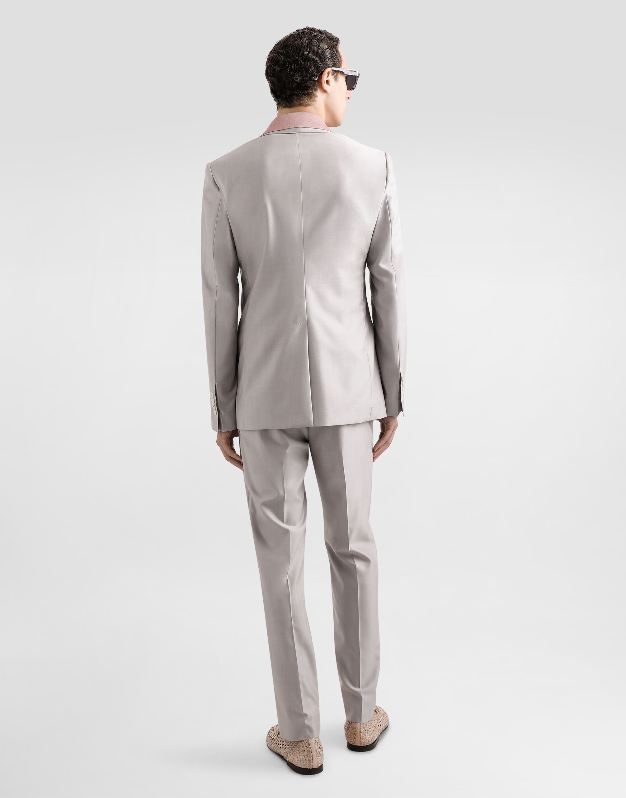 Deconstructed double-breasted wool and silk suit - 3