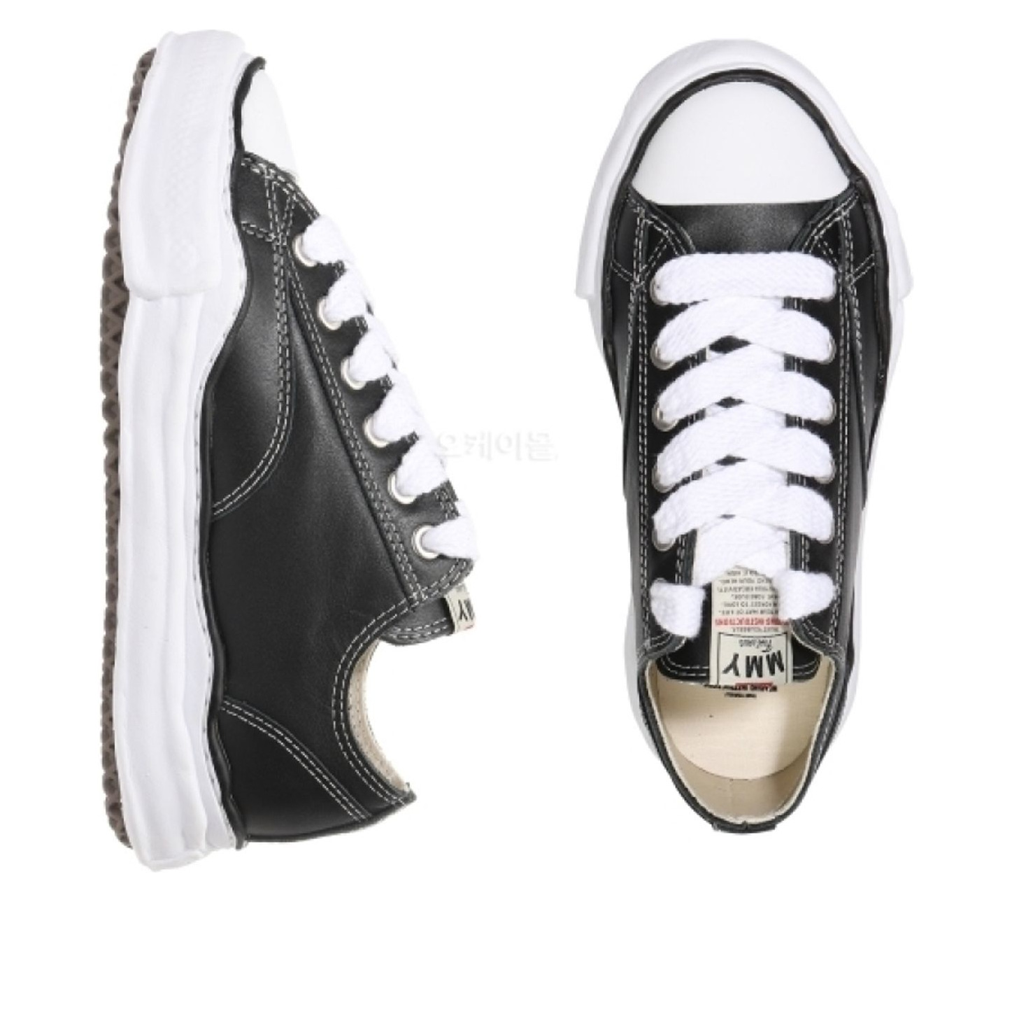 Maison MIHARA YASUHIRO Peterson OG Sole Leather Low 'Black' A06FW736-BLACK - 2