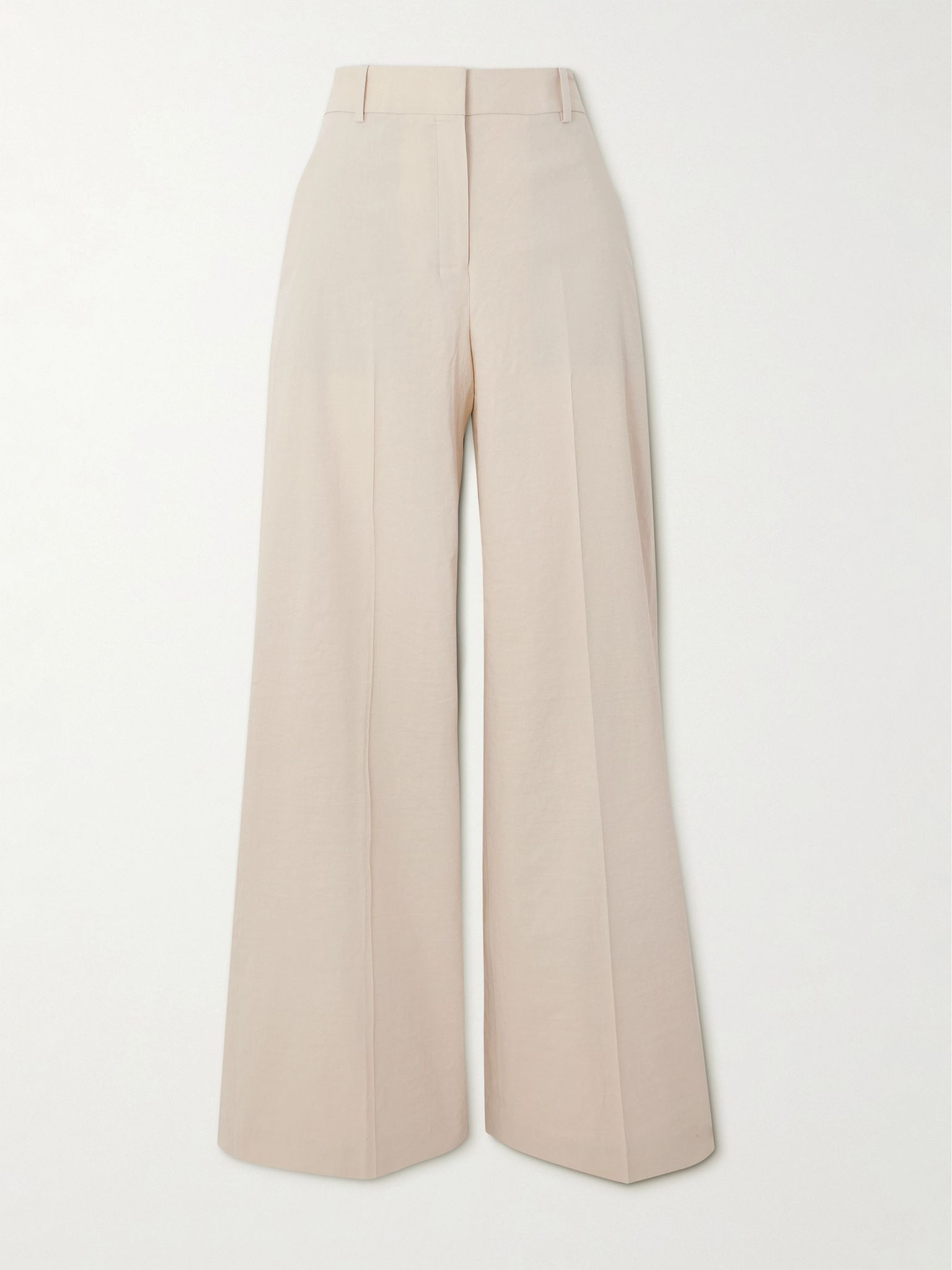 Treeca linen-blend wide-leg pants Off-white - 1