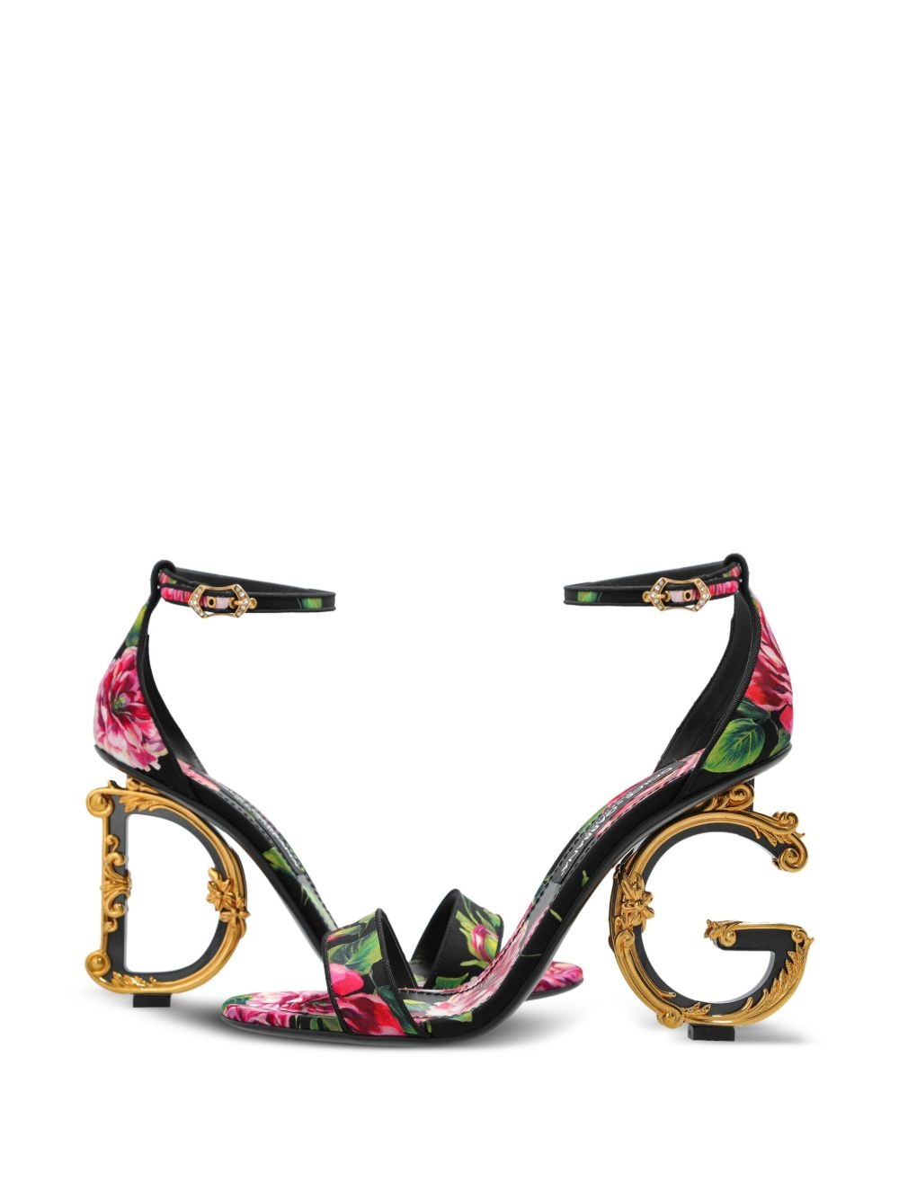 115mm floral-print sandals - 5