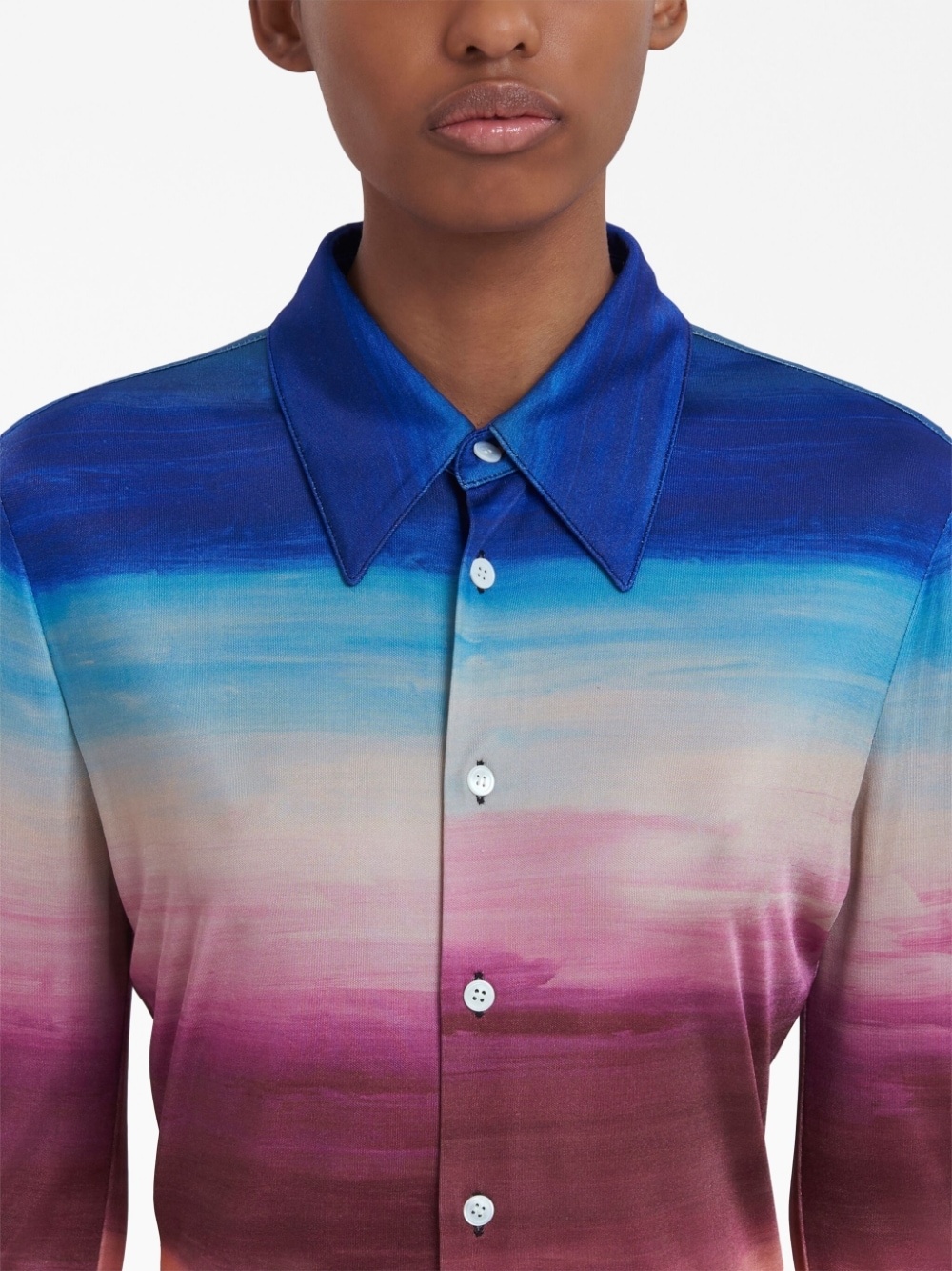 tie-dye long-sleeve shirt - 5