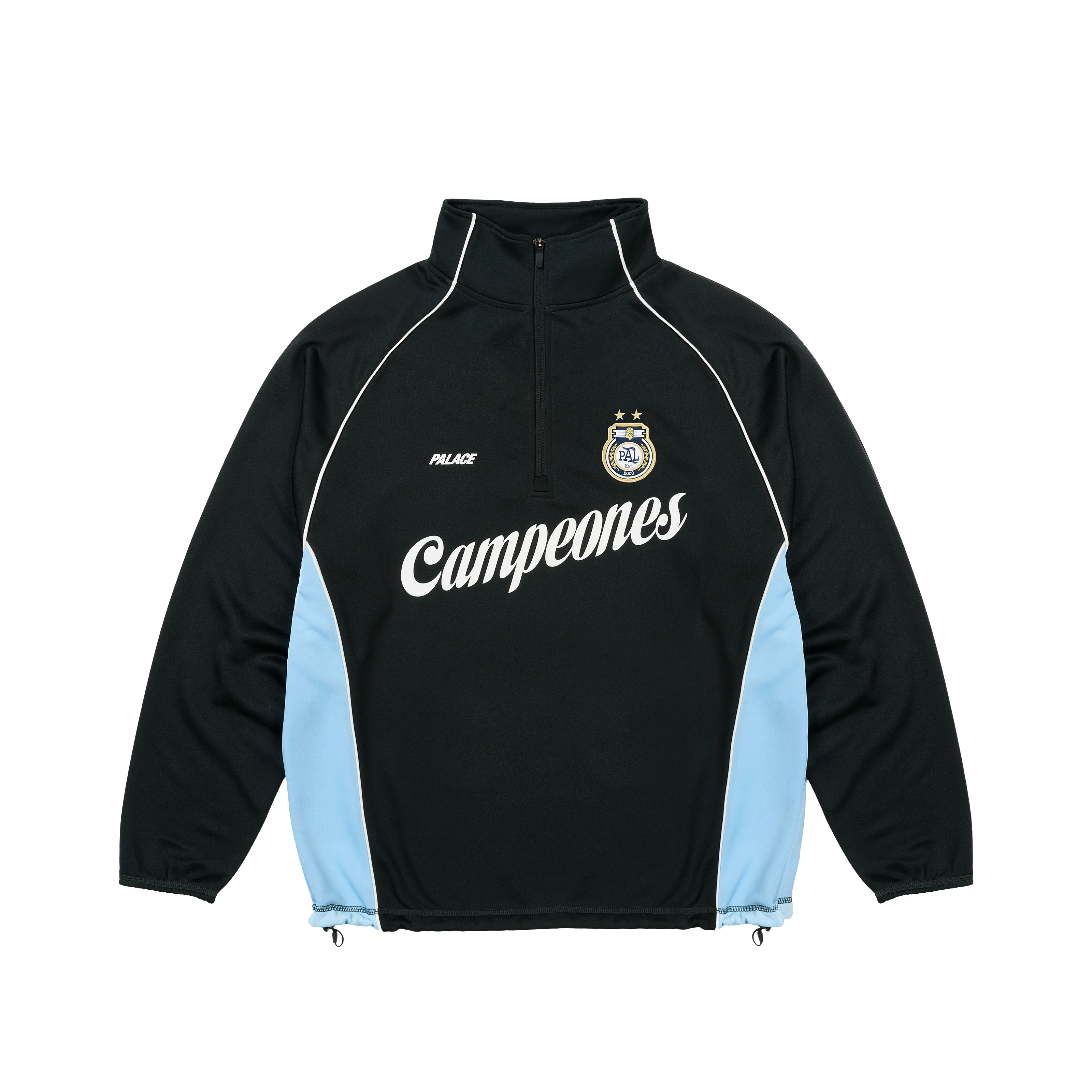 COPA 1/4 ZIP TECHY FLEECE BLACK - 1