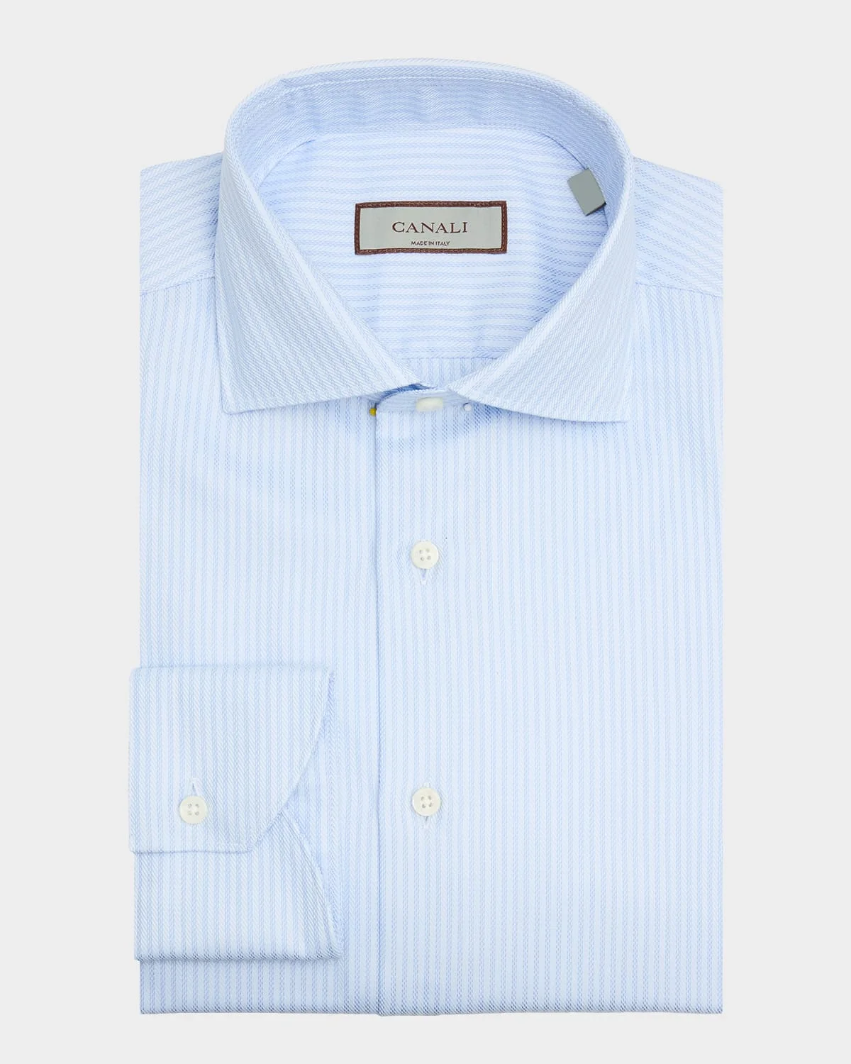 Men's Fine Stripe Cotton Dress Shirt - 1