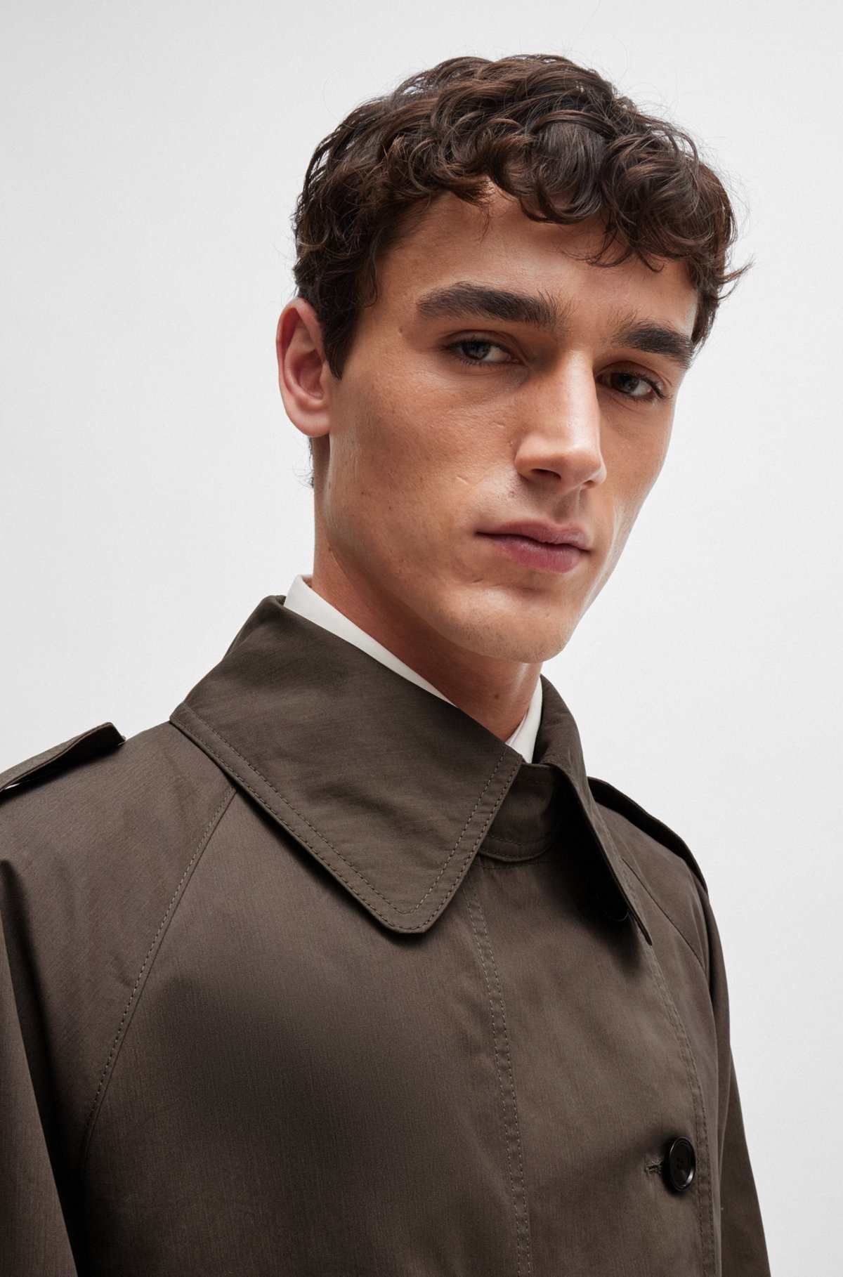 DOUBLE-BREASTED TRENCH COAT - 3