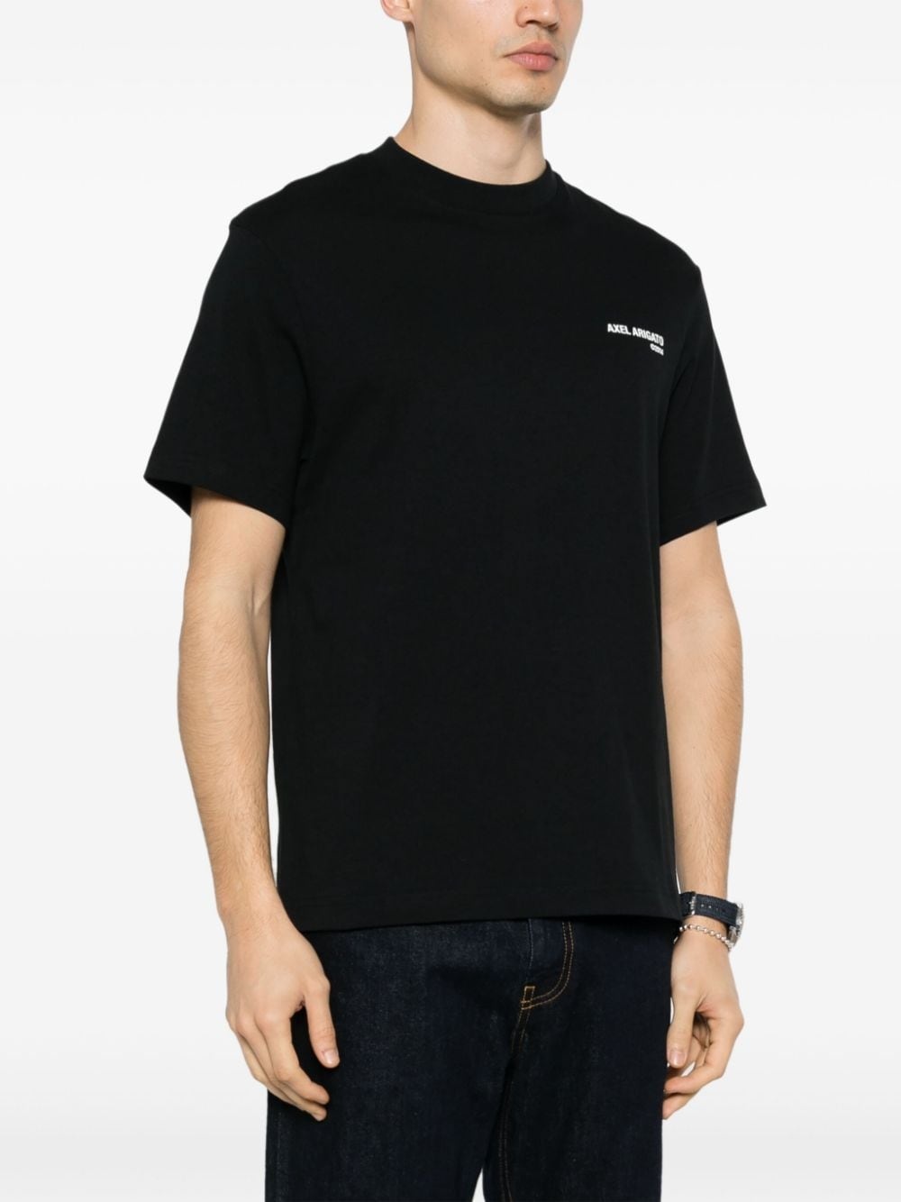logo-print cotton T-shirt - 3
