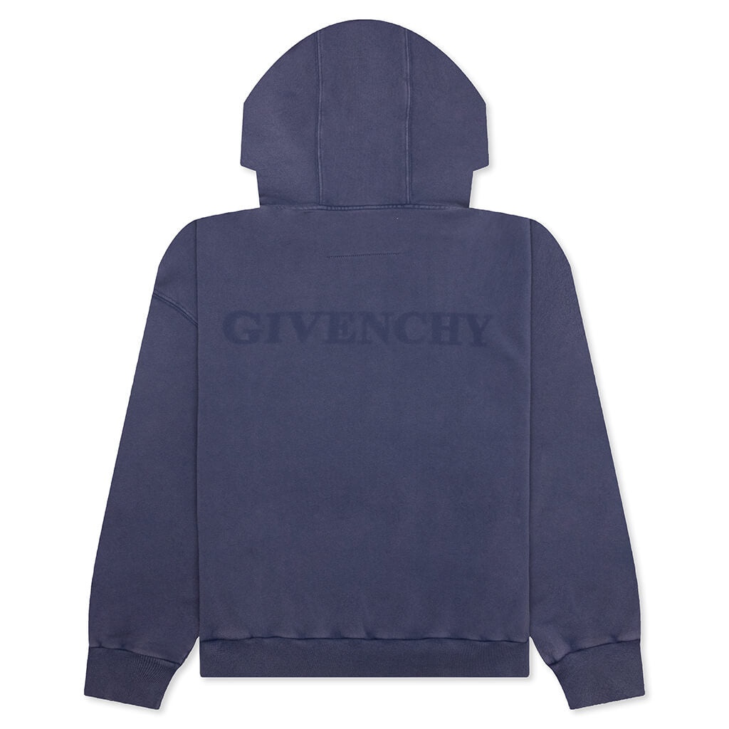 SHADOW OVERSIZED HOODIE - MEDIUM BLUE - 2