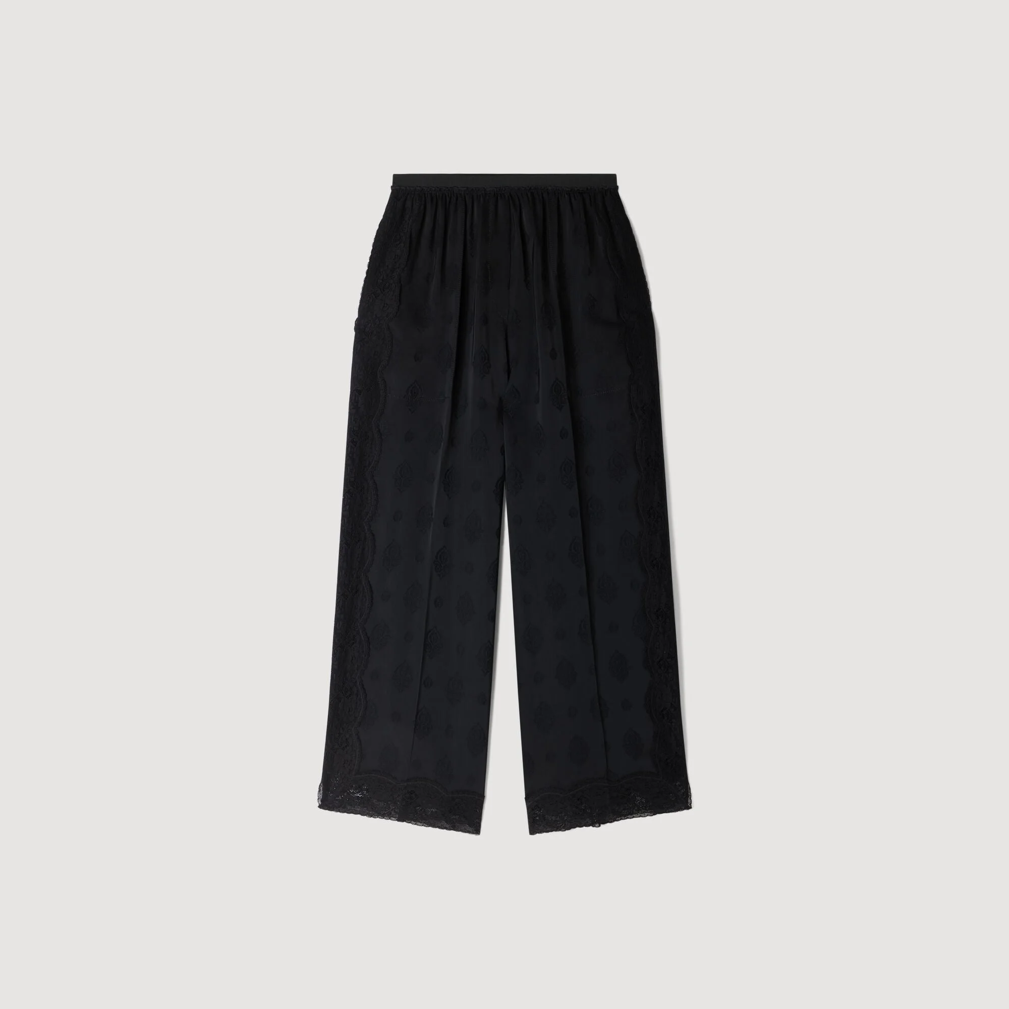 FLUID PAISLEY JACQUARD TROUSERS - 1
