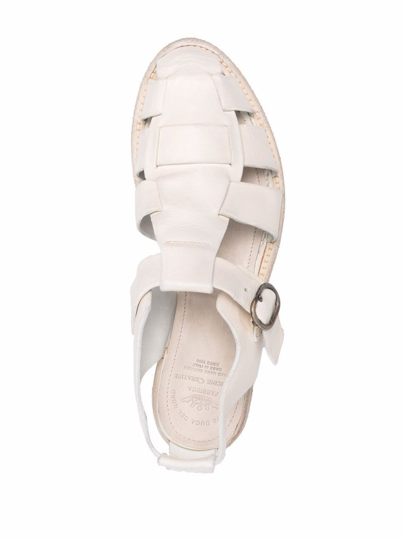 cut-out detailed leather sandals 4