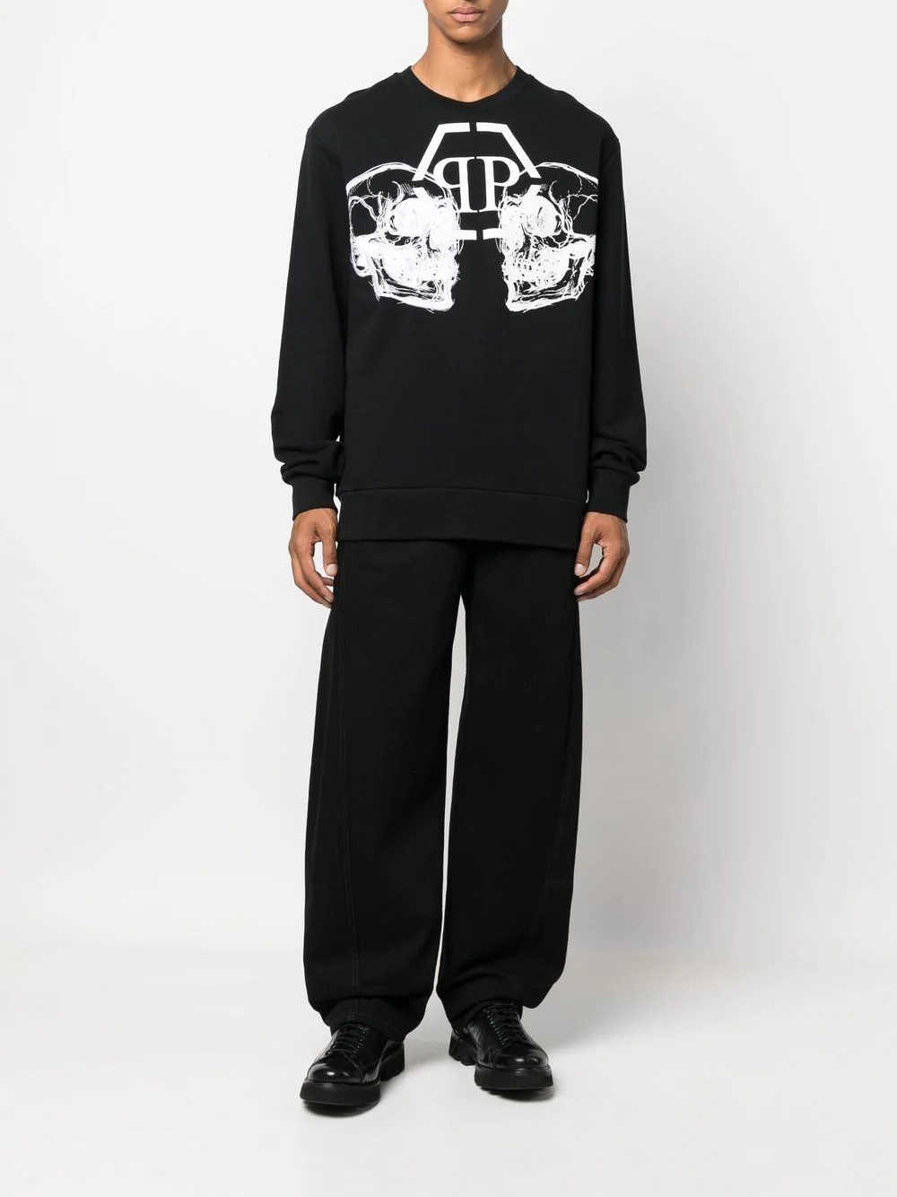 Skull-print sweatshirt - 2