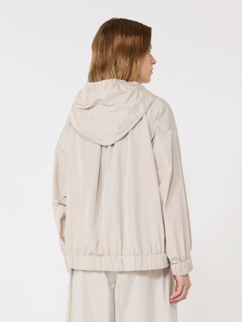 CAMMEO Short water-repellent taffeta jacket - SAND 4