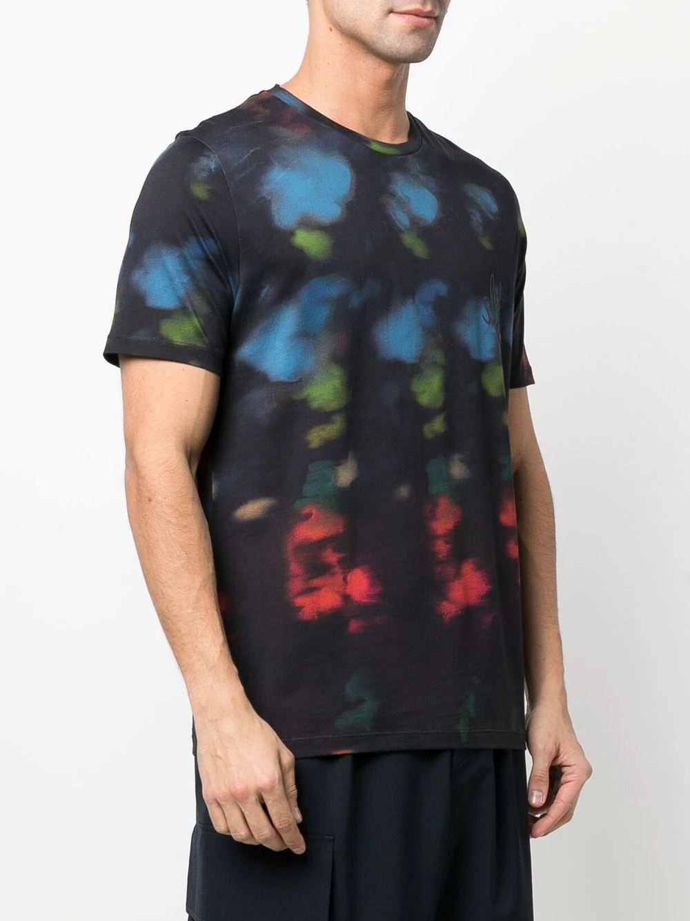 Ink Spill abstract-print T-shirt - 3