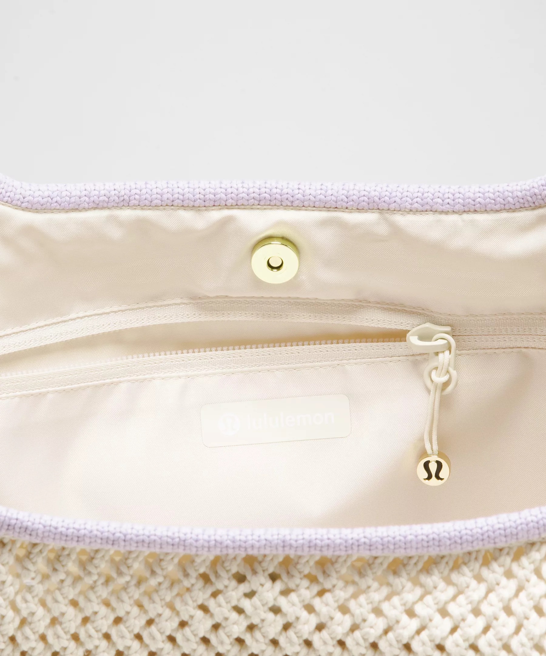 Cotton Crochet Shoulder Bag 7L - 5