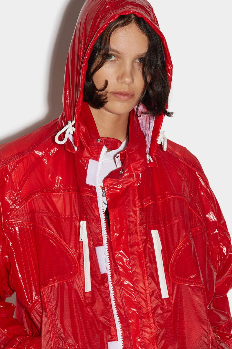 GOTH WASH TECHNO HOODED JACKET - 3