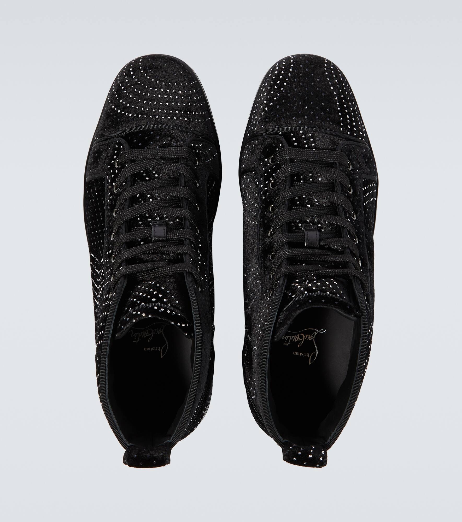 Louis suede embellished sneakers - 4