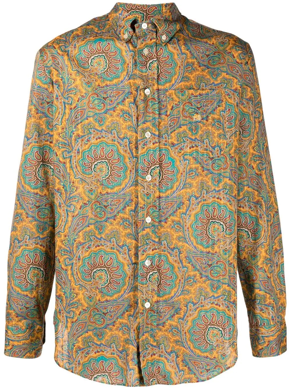 paisley button-down shirt - 1