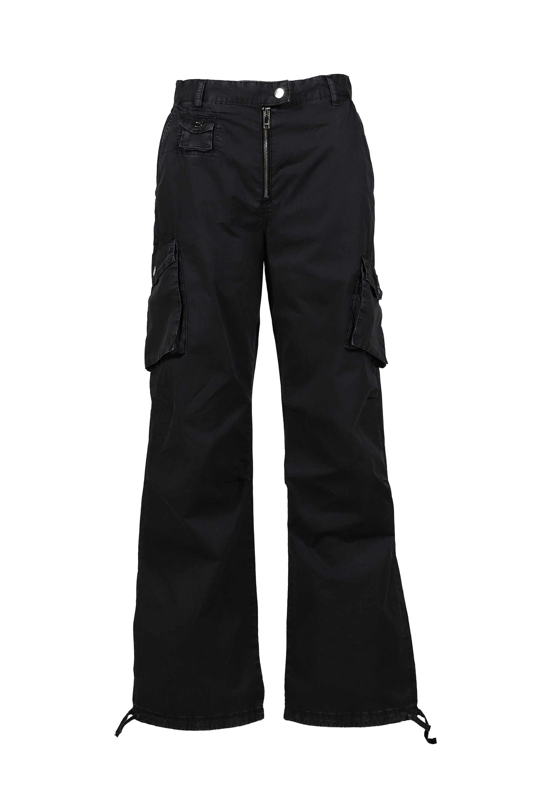 WASHED COTTON TWILL PANTS / PHANTOM - 1