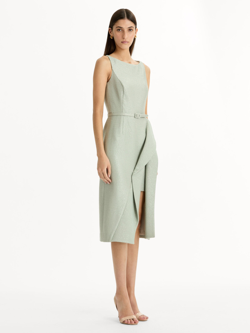 SEQUIN TWEED PENCIL DRESS 4