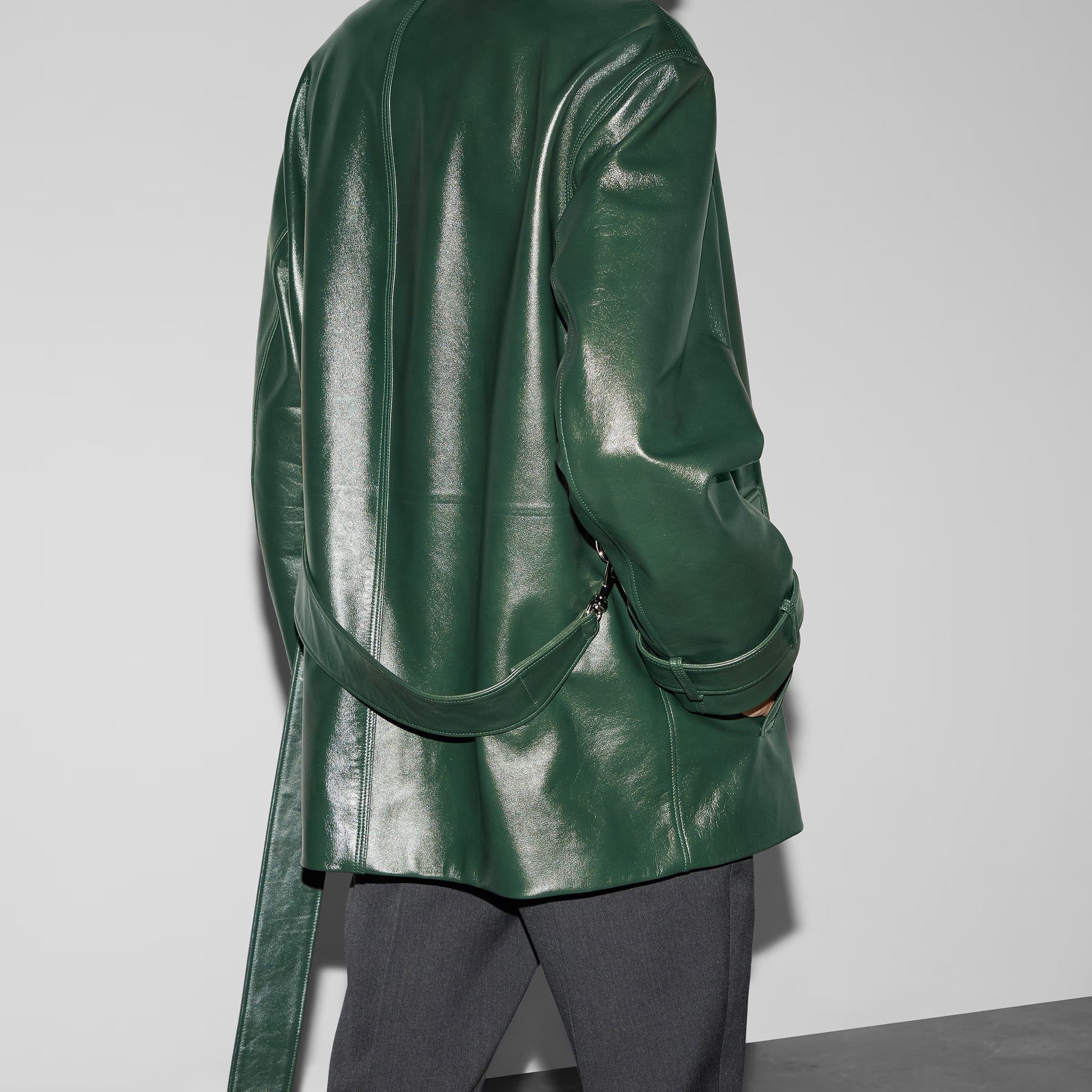 Gucci Trench In Pelle Lucida - 2