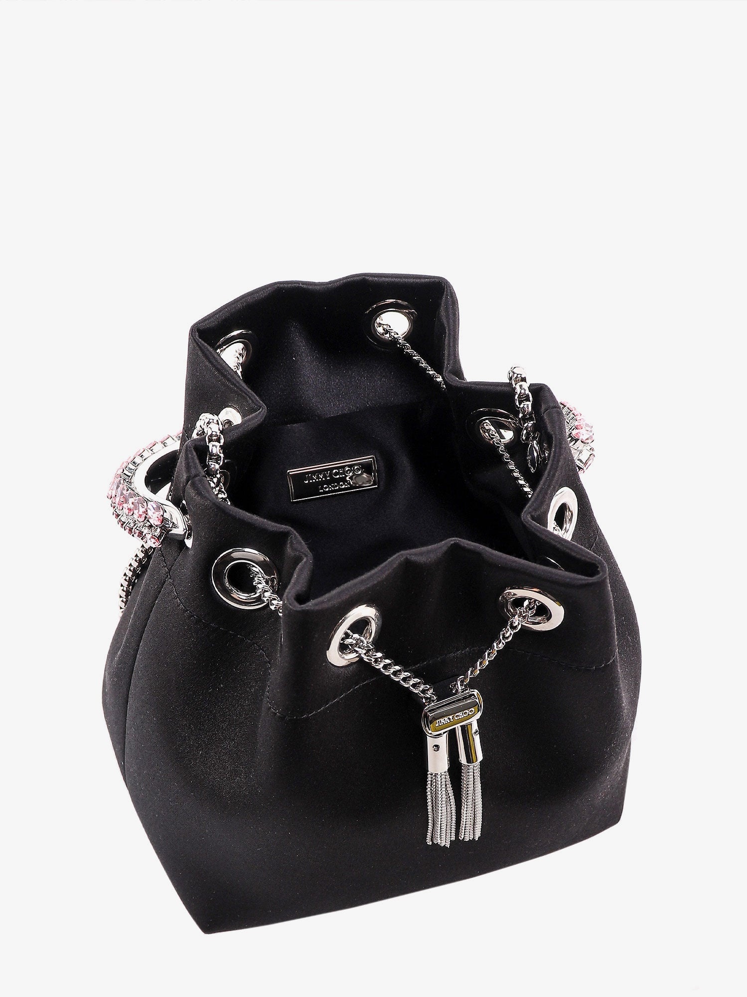 Jimmy Choo Woman Bon Bon Woman Black Bucket Bags - 4