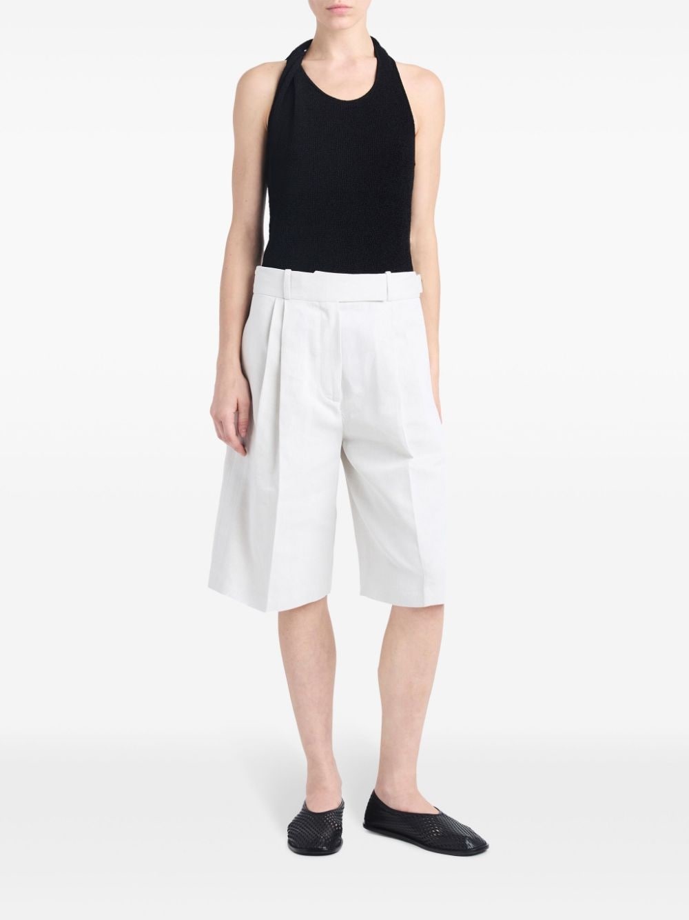 knitted halterneck top - 2